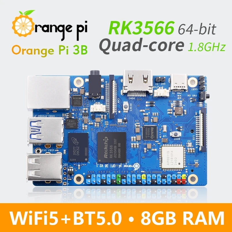 Orange Pi 3B 8GB 4GB 2GB RAM R - đánh giá và giá Rockchip Rk3588 Development Board