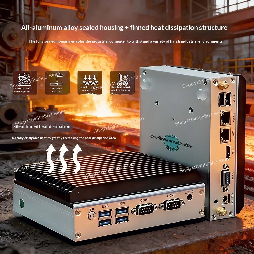 Mini Industrial PC N100 Quad C - đánh giá và giá Fanless Industrial Pc Rs485 Core I7