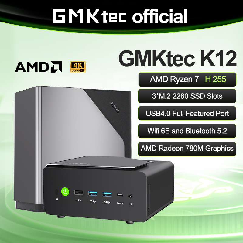 Máy tính mini GMKtec K12 AMD R - đánh giá và giá Oculink Egpu Mini Pc